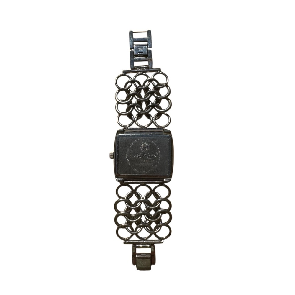 Vintage Ed Hardy by Christian Audigier Lynx Orchid Chainmail Watch - Picture 5 of 12